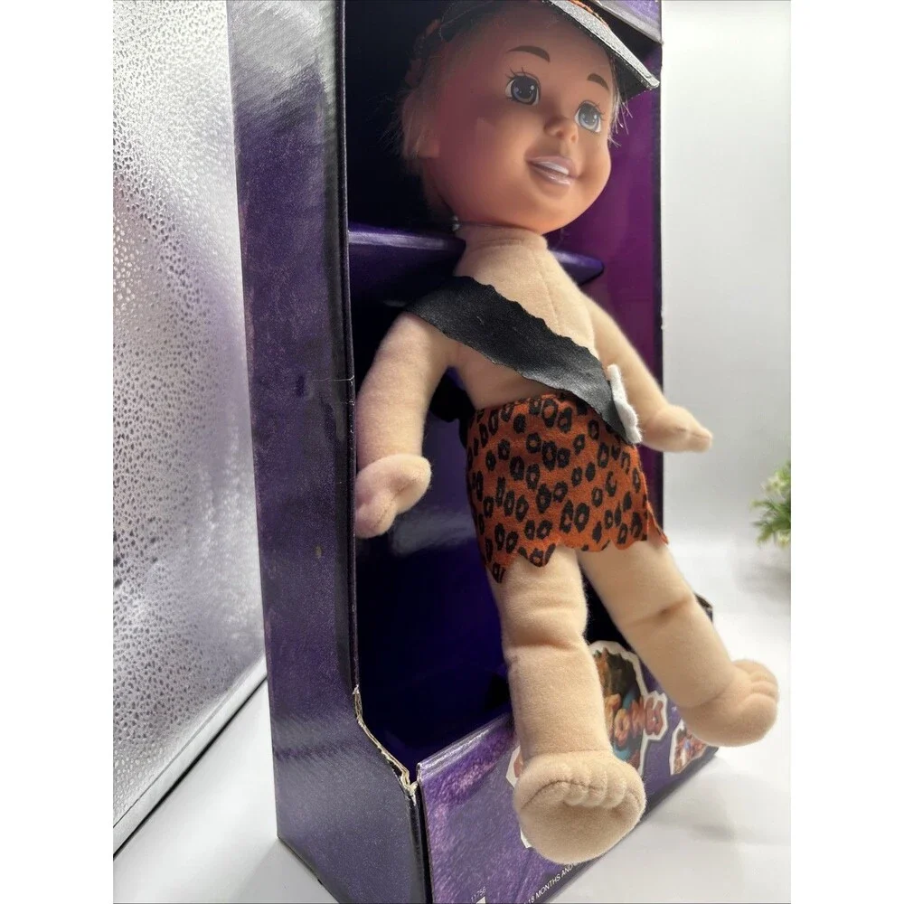 Vtg Bamm Bamm & Pebbles Dolls 1993The Flintstones Movie 12” Stuffed Movie New